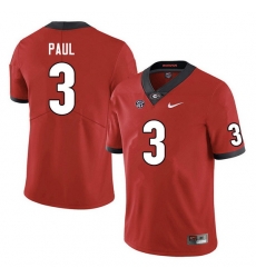 Men #3 Andrew Paul Georgia Bulldogs College Football Jerseys Sale-Red Men #3 Andrew Paul Georgia Bulldogs College Football Jerseys Sale-Red