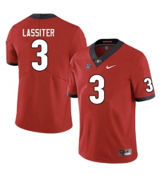 Men #3 Kamari Lassiter Georgia Bulldogs College Football Jerseys Sale-Red Men #3 Kamari Lassiter Georgia Bulldogs College Football Jerseys Sale-Red