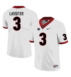 Men #3 Kamari Lassiter Georgia Bulldogs College Football Jerseys Sale-White Men #3 Kamari Lassiter Georgia Bulldogs College Football Jerseys Sale-White