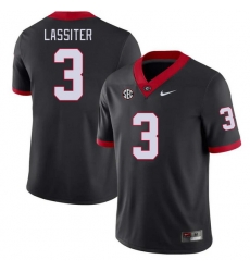 Men #3 Kamari Lassiter Georgia Bulldogs College Football Jerseys Stitched-Black Men #3 Kamari Lassiter Georgia Bulldogs College Football Jerseys Stitched-Black