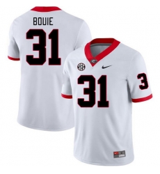 Men #31 Smoke Bouie Georgia Bulldogs College Football Jerseys Stitched-White Men #31 Smoke Bouie Georgia Bulldogs College Football Jerseys Stitched-White