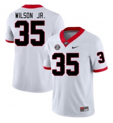 Men #35 Damon Wilson Jr. Georgia Bulldogs College Football Jerseys Stitched-White Men #35 Damon Wilson Jr. Georgia Bulldogs College Football Jerseys Stitched-White