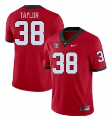 Men #38 Patrick Taylor Georgia Bulldogs College Football Jerseys Stitched-Red Men #38 Patrick Taylor Georgia Bulldogs College Football Jerseys Stitched-Red
