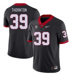 Men #39 Miles Thornton Georgia Bulldogs College Football Jerseys Stitched-Black Men #39 Miles Thornton Georgia Bulldogs College Football Jerseys Stitched-Black