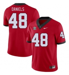 Men #48 Joseph Daniels Georgia Bulldogs College Football Jerseys Stitched-Red Men #48 Joseph Daniels Georgia Bulldogs College Football Jerseys Stitched-Red