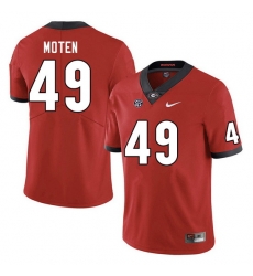 Men #49 Jamier Moten Georgia Bulldogs College Football Jerseys Sale-Red Men #49 Jamier Moten Georgia Bulldogs College Football Jerseys Sale-Red