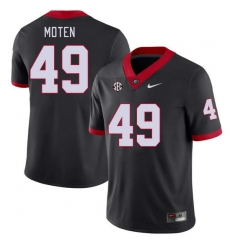 Men #49 Jamier Moten Georgia Bulldogs College Football Jerseys Stitched-Black Men #49 Jamier Moten Georgia Bulldogs College Football Jerseys Stitched-Black
