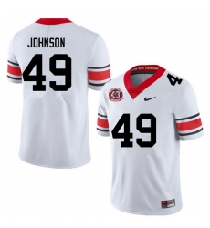 Men #49 Samuel Johnson Georgia Bulldogs College Football Jerseys Sale-40th Anniversary Men #49 Samuel Johnson Georgia Bulldogs College Football Jerseys Sale-40th Anniversary