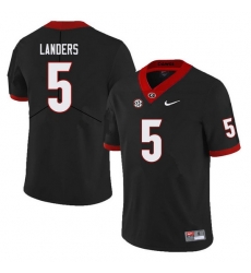 Men #5 Matt Landers Georgia Bulldogs College Football Jerseys Sale-Black Men #5 Matt Landers Georgia Bulldogs College Football Jerseys Sale-Black