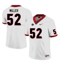 Men #52 Christen Miller Georgia Bulldogs College Football Jerseys Sale-White Men #52 Christen Miller Georgia Bulldogs College Football Jerseys Sale-White