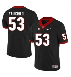 Men #53 Dylan Fairchild Georgia Bulldogs College Football Jerseys Sale-Black Men #53 Dylan Fairchild Georgia Bulldogs College Football Jerseys Sale-Black