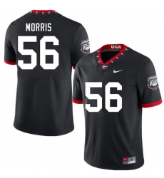 Men #56 Micah Morris Georgia Bulldogs 100th Anniversary College Football Jerseys Sale-100th Black Men #56 Micah Morris Georgia Bulldogs 100th Anniversary College Football Jerseys Sale-100th Black