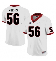 Men #56 Micah Morris Georgia Bulldogs College Football Jerseys Sale-White Men #56 Micah Morris Georgia Bulldogs College Football Jerseys Sale-White
