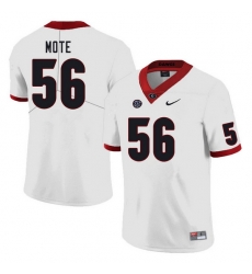Men #56 William Mote Georgia Bulldogs College Football Jerseys Sale-White Men #56 William Mote Georgia Bulldogs College Football Jerseys Sale-White