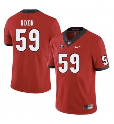 Men #59 Steven Nixon Georgia Bulldogs College Football Jerseys Sale-Red Men #59 Steven Nixon Georgia Bulldogs College Football Jerseys Sale-Red
