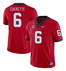 Men #6 Daylen Everette Georgia Bulldogs College Football Jerseys Stitched-Red Men #6 Daylen Everette Georgia Bulldogs College Football Jerseys Stitched-Red
