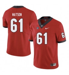 Men #61 Blake Watson Georgia Bulldogs College Football Jerseys red Men #61 Blake Watson Georgia Bulldogs College Football Jerseys red