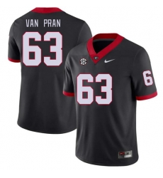 Men #63 Sedrick Van Pran Georgia Bulldogs College Football Jerseys Stitched-Black Men #63 Sedrick Van Pran Georgia Bulldogs College Football Jerseys Stitched-Black