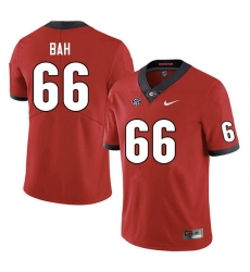 Men #66 Aliou Bah Georgia Bulldogs College Football Jerseys Sale-Red Anniversary Men #66 Aliou Bah Georgia Bulldogs College Football Jerseys Sale-Red Anniversary