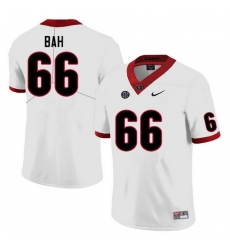 Men #66 Aliou Bah Georgia Bulldogs College Football Jerseys Sale-White Anniversary Men #66 Aliou Bah Georgia Bulldogs College Football Jerseys Sale-White Anniversary