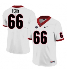 Men #66 Dalton Perry Georgia Bulldogs College Football Jerseys Sale-White Men #66 Dalton Perry Georgia Bulldogs College Football Jerseys Sale-White