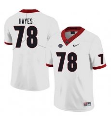 Men #78 D'Marcus Hayes Georgia Bulldogs College Football Jerseys Sale-White Men #78 D'Marcus Hayes Georgia Bulldogs College Football Jerseys Sale-White