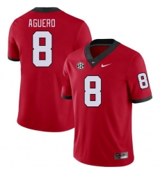 Men #8 Joenel Aguero Georgia Bulldogs College Football Jerseys Stitched-Red Men #8 Joenel Aguero Georgia Bulldogs College Football Jerseys Stitched-Red
