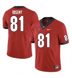 Men #81 Marcus Rosemy Georgia Bulldogs College Football Jerseys Sale-Red Men #81 Marcus Rosemy Georgia Bulldogs College Football Jerseys Sale-Red