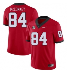 Men #84 Ladd McConkey Georgia Bulldogs College Football Jerseys Stitched-Red Men #84 Ladd McConkey Georgia Bulldogs College Football Jerseys Stitched-Red