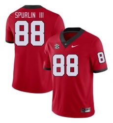 Men #88 Pearce Spurlin III Georgia Bulldogs College Football Jerseys Stitched-Red Men #88 Pearce Spurlin III Georgia Bulldogs College Football Jerseys Stitched-Red