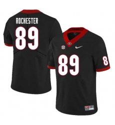 Men #89 Julian Rochester Georgia Bulldogs College Football Jerseys Sale-Black Men #89 Julian Rochester Georgia Bulldogs College Football Jerseys Sale-Black