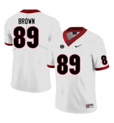 Men #89 Malcolm Brown Georgia Bulldogs College Football Jerseys Sale-White Anniversary Men #89 Malcolm Brown Georgia Bulldogs College Football Jerseys Sale-White Anniversary