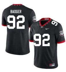Men #92 Liam Badger Georgia Bulldogs College Football Jerseys Sale-100th Anniversary Men #92 Liam Badger Georgia Bulldogs College Football Jerseys Sale-100th Anniversary