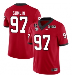 Men #97 Matthew Sumlin Georgia Bulldogs 2022-23 CTP National Championship Football Jerseys Men #97 Matthew Sumlin Georgia Bulldogs 2022-23 CTP National Championship Football Jerseys