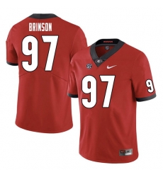 Men #97 Warren Brinson Georgia Bulldogs College Football Jerseys Sale-Red Men #97 Warren Brinson Georgia Bulldogs College Football Jerseys Sale-Red