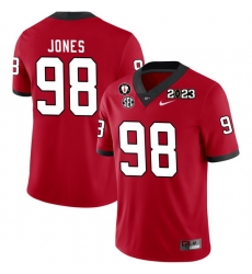 Men #98 Noah Jones Georgia Bulldogs 2022-23 CTP National Championship Football Jerseys Men #98 Noah Jones Georgia Bulldogs 2022-23 CTP National Championship Football Jerseys