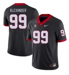 Men #99 Bear Alexander Georgia Bulldogs College Football Jerseys Stitched-Black Men #99 Bear Alexander Georgia Bulldogs College Football Jerseys Stitched-Black