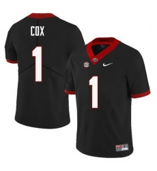 Men Georgia Bulldogs #1 Brenton Cox College Football Jerseys Sale-Black Men Georgia Bulldogs #1 Brenton Cox College Football Jerseys Sale-Black