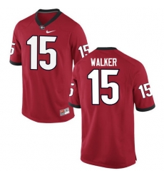 Men Georgia Bulldogs #15 DAndre Walker College Football Jerseys-Red Men Georgia Bulldogs #15 DAndre Walker College Football Jerseys-Red