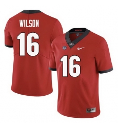 Men Georgia Bulldogs #16 Divaad Wilson College Football Jerseys Sale-Red Men Georgia Bulldogs #16 Divaad Wilson College Football Jerseys Sale-Red