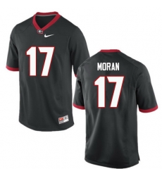 Men Georgia Bulldogs #17 Josh Moran College Football Jerseys-Black Men Georgia Bulldogs #17 Josh Moran College Football Jerseys-Black
