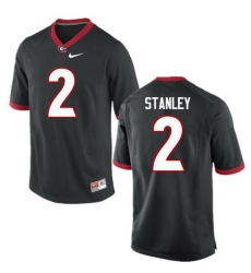 Men Georgia Bulldogs #2 Jayson Stanley College Football Jerseys-Black Men Georgia Bulldogs #2 Jayson Stanley College Football Jerseys-Black