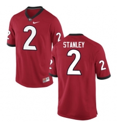 Men Georgia Bulldogs #2 Jayson Stanley College Football Jerseys-Red Men Georgia Bulldogs #2 Jayson Stanley College Football Jerseys-Red