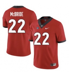Men Georgia Bulldogs #22 Nate McBride College Football Jerseys Sale-Red Men Georgia Bulldogs #22 Nate McBride College Football Jerseys Sale-Red