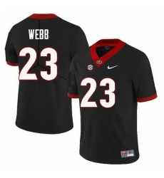 Men Georgia Bulldogs #23 Mark Webb College Football Jerseys Sale-Black Men Georgia Bulldogs #23 Mark Webb College Football Jerseys Sale-Black