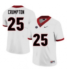 Men Georgia Bulldogs #25 Ahkil Crumpton College Football Jerseys Sale-White Men Georgia Bulldogs #25 Ahkil Crumpton College Football Jerseys Sale-White