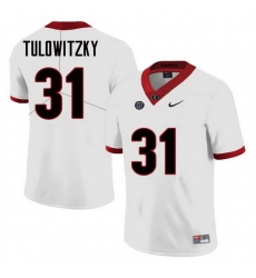Men Georgia Bulldogs #31 Reid Tulowitzky College Football Jerseys Sale-White Men Georgia Bulldogs #31 Reid Tulowitzky College Football Jerseys Sale-White