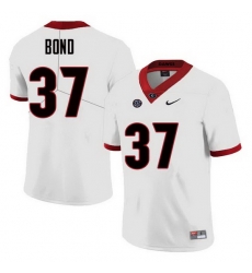 Men Georgia Bulldogs #37 Patrick Bond College Football Jerseys Sale-White Men Georgia Bulldogs #37 Patrick Bond College Football Jerseys Sale-White