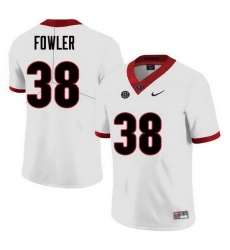 Men Georgia Bulldogs #38 Trent Fowler College Football Jerseys Sale-White Men Georgia Bulldogs #38 Trent Fowler College Football Jerseys Sale-White