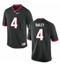 Men Georgia Bulldogs #4 Champ Bailey College Football Jerseys-Black Men Georgia Bulldogs #4 Champ Bailey College Football Jerseys-Black